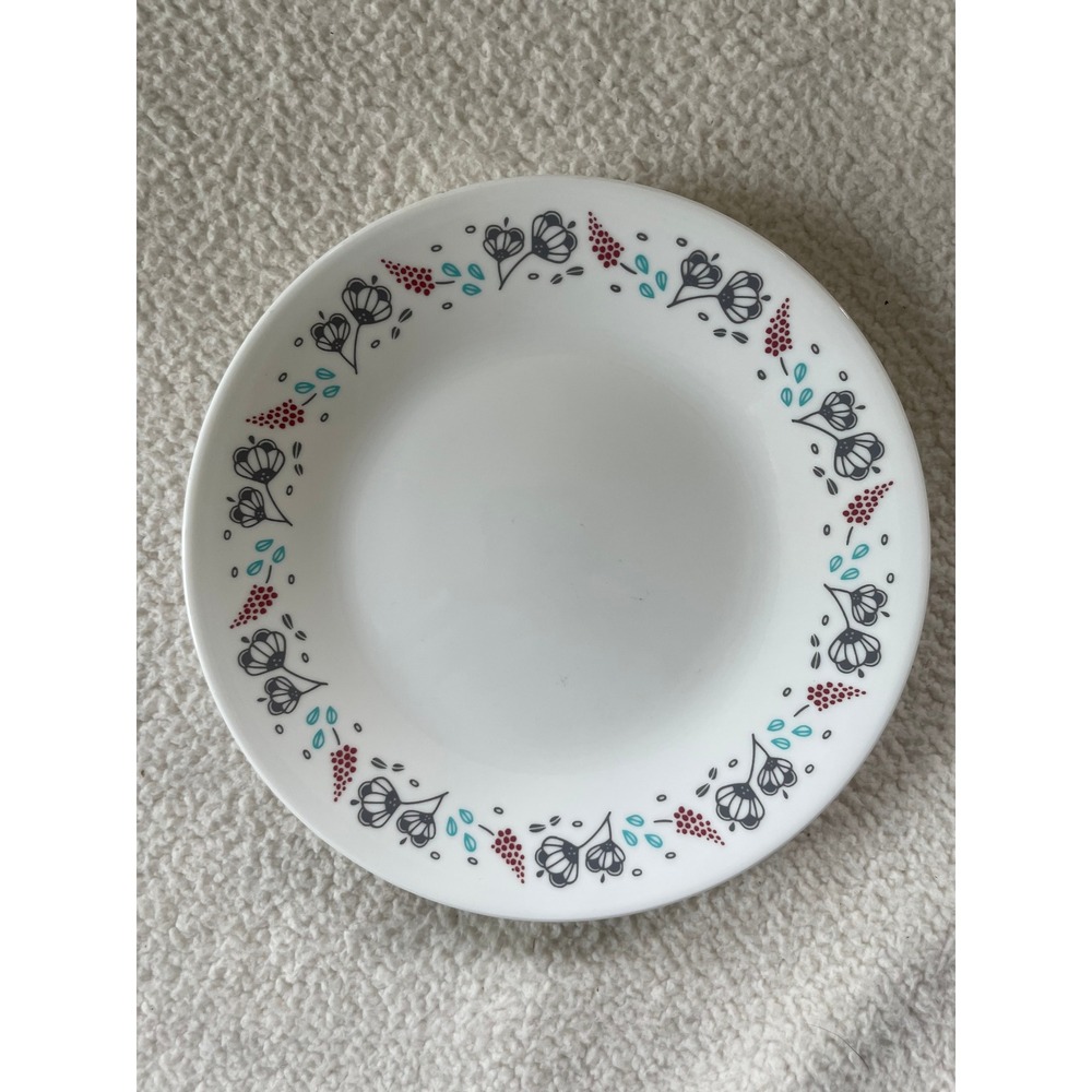 Corelle Bread and Butter Plate Unisex 6.75" Nordic‎ Bloom Floral Vitrelle USA